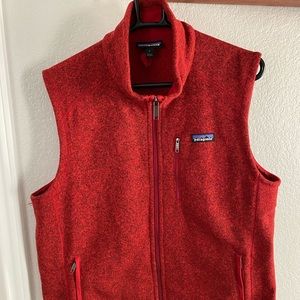 Men’s Patagonia fleece vest Large